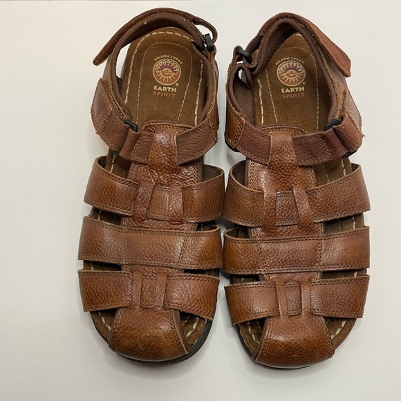 Earth Spirit Other - Earth Spirit Fisherman Men’s Boho Brown Leather Sandal Sz 14